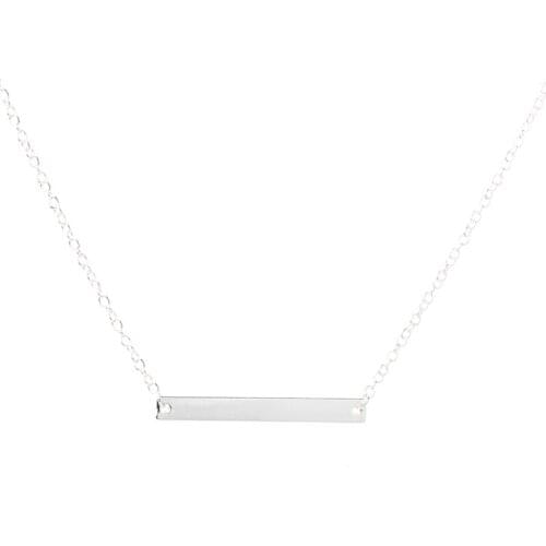 New Classic Simple Bar Necklace Jewelry Bar Pendant Necklace For Women Easy To Match Everyday Wear Jewelry