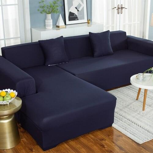 Solid Color Elastic Sofa Cover Sofa Couch Slipcover Universal Protector For Living Room 1/2/3/4 Seater decoracion para el hogar