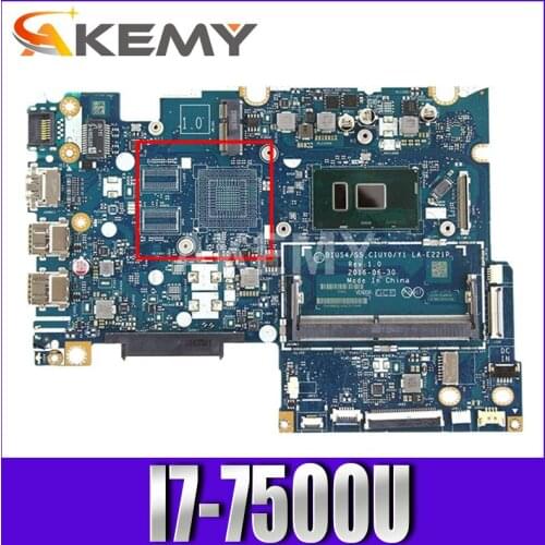 Original For Lenovo Yoga 510-14IKB laptop motherboard I7-7500U CPU DDR4 5B20M39321 BIUS4/S5 CIUY0/Y1 LA-E221P fully Tested