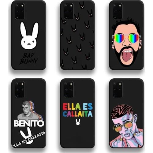 Bad Bunny Art Phone Cases For Samsung Galaxy S21 Plus Ultra S20 FE M11 S8 S9 plus S10 5G lite 2020