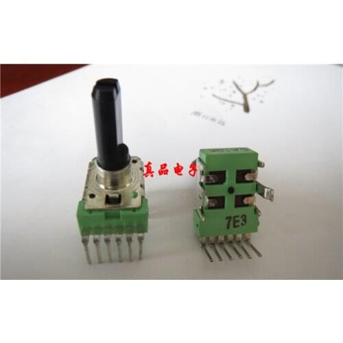 [VK] A103 imported Taiwan ALPHA A10K dual walker speaker volume potentiometer handle length 18MM half handle switch
