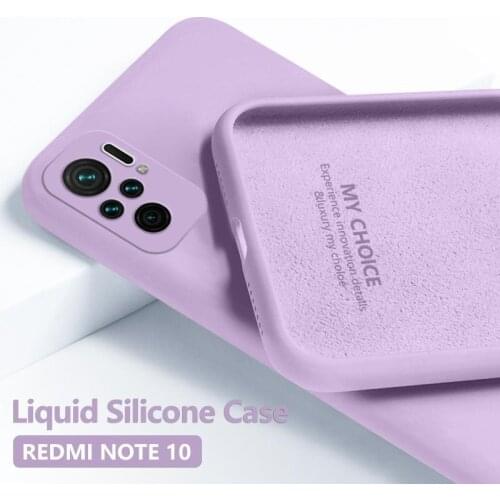 Liquid Silicone Solid color Shockproof Phone Case For Xiaomi Poco X3 Pro Mi 11 10T Redmi Note 9 10Pro Lens Protection Back Cover