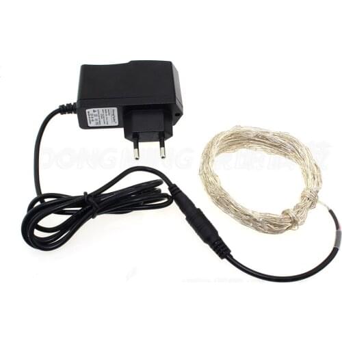 5m 50 led string light christmas decorating Waterproof LED christmas lights +dc 12v 10w power supply