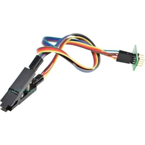 SOIC8 SOP8 FLASH CHIP IC Test Clips Socket Adapter BIOS/24/25/93 Programmer 24C W25Q SOP8 TO DIP8 SPI BIOS FLASH