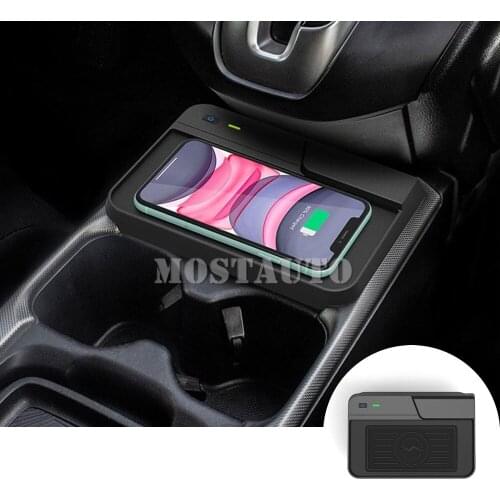 The Phone With QI Wireless Charging For Honda CR-V Car Wireless Charger Phone Fast Charger Center Console 2017-2021