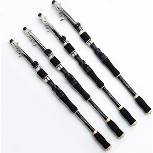 Telescopic Lure Fishing Rod 1.8m 2.1m 2.4m 2.7m 3.0m 3.6m Ultralight Carbon Fiber Spinning Casting Rod Lure Weight 1/8-1oz