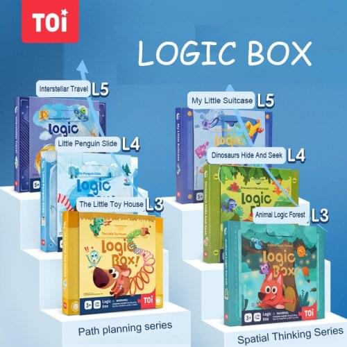 TOI Logic Box Magnetic Puzzle Children Logical Thinking Training Toys Parent-child Interactive Board Games Baby Kids 3Y