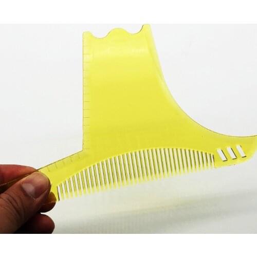 Beard Styling Template Stencil Beard Comb for Men Lightweight and Flexible Fits All-In-One Tool Beard Shaping Tool