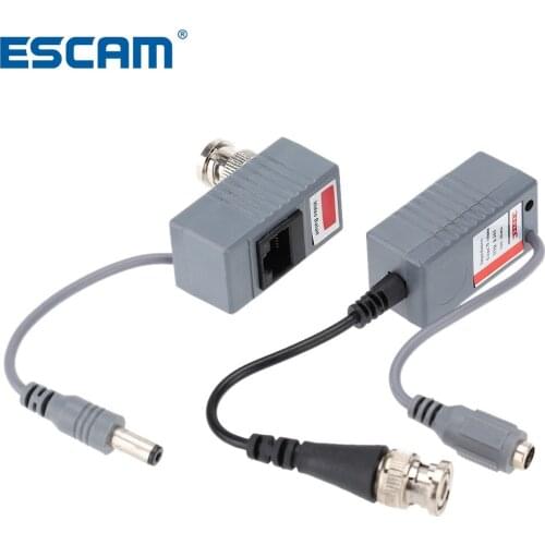 CCTV Camera Video Balun Transceiver BNC UTP RJ45 Video and Power over CAT5/5E/6 Cable