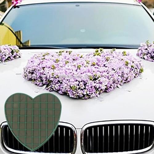 1Pcs Heart Shape Flower Foam Sucker For Fresh Floral Car Table Decoration Props