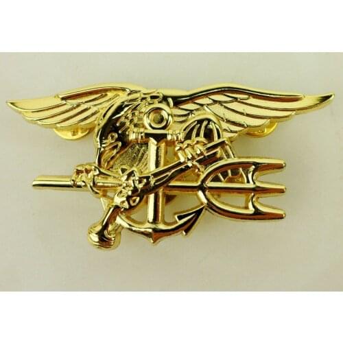 1PCS U.S. Navy SEALs Special Warfare Badge Pins US NAVY SEAL TRIDENT BADGE PIN Military Store