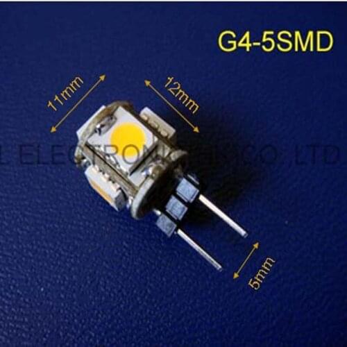 12V 5050 3 chips 5SMD G4led lighting 12Vdc G4 led bulbs led G4 lamps (free shipping 2pcs/lot)