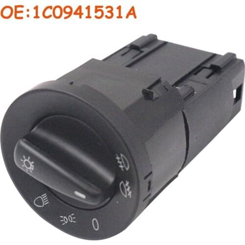 1C0941531A For Volkswagen Bora Golf 4 1998-2005 For Passat B5 Golf /J etta Car Headlight Control Switch Fog Lamp Light Knob New