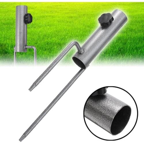 1Sun Shade Umbrellas Stabilizers Outdoor Sun Shade Umbrellas Holder Stand Metal Lawn Ground Insert Stabilizers