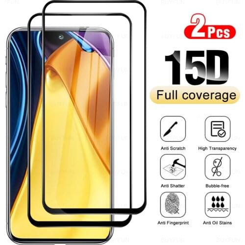 2pcs full cover xiomi poco m3 pro case tempered glasses screen protectors film for xiaomi poco m3 m 3 pocom3 pro m3pro 5g glas