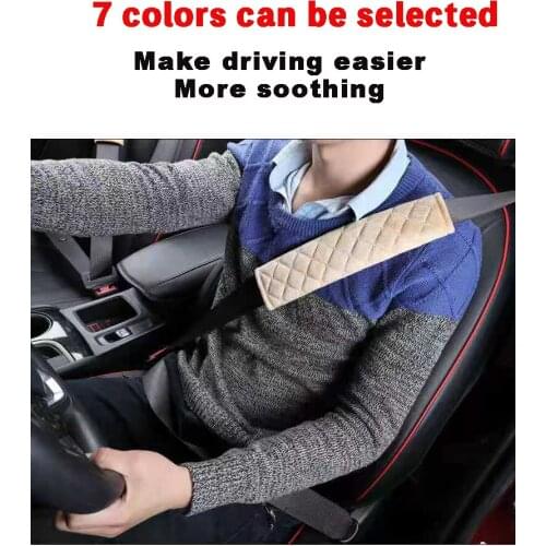 2 PCS Comfortable Seat Belt Covers Soft Plush Car Shoulder Pad for Adults Kids Car Interior Accessories