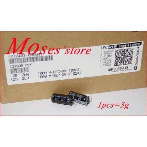 25v 1000uf +/- 20% Japan Capacitance 100% Original New ZLH Audio Electrolytic Capacitor Radial 10x23mm