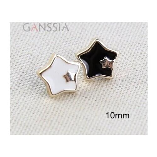 30pcs/lot Size:10mm Star Shape Shirt Buttons Craft Button Scrapbooking DIY Clothing(SS-94)