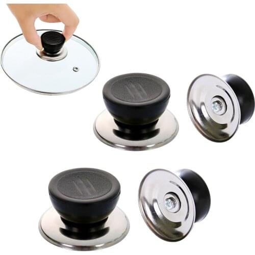 4/8/12 Pcs Replacement Kitchen Cookware Pot Pan Lid Hand Grip Knob Anti-Heat Plastic Pot Lid Cover Knob Handle Replacement Knobs
