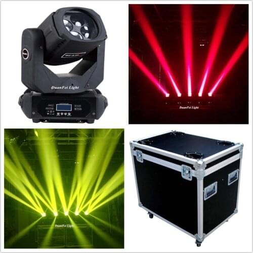 4pcs+flightcase) 4x25W led moving head beam rgbw color mixing super beam moving head dmx dj