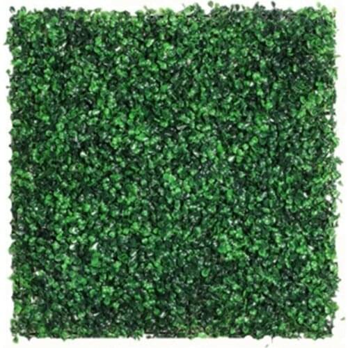 50*50cm Artificial Plant Foliage Hedge Grass Mat Greenery Panel Decor Wall Fence Carpet Real Touch Lawn Fake Grass Mat