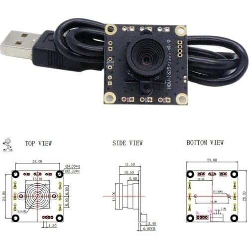 50 Degree Wide Angle USB Camera Module Home Office Mini Industrial Equipment 270B