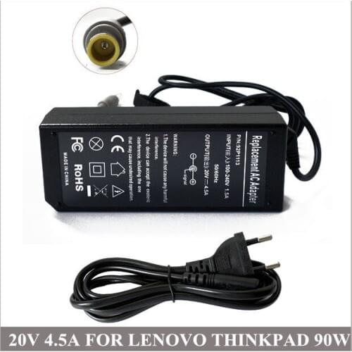 20V 4.5A Laptop AC Adapter Carregador Portatil Power Supply Cord For Notebook Lenovo IBM ThinkPad T400s T410s T410i R400 R500
