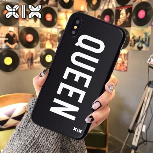 XIX for Funda iPhone X Case 5 5S 6 6S 7 8 Plus X XS Max XR Queen & King for Cover iPhone 7 Case Soft TPU for Capa iPhone 8 Case