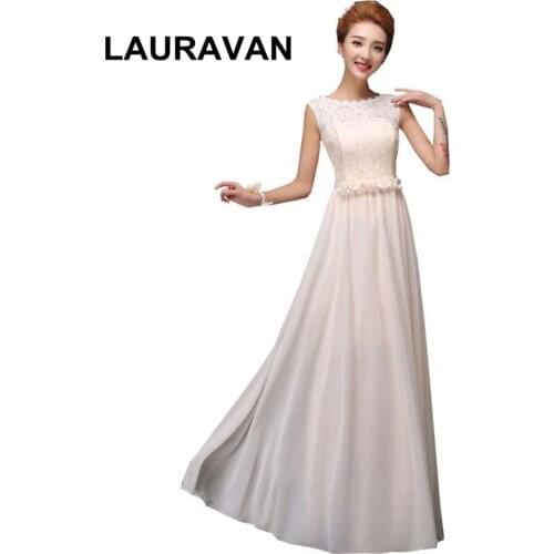 Elegant long gown 2020 floral fairy sexy champagne birthday woman ladies bridesmaid dresses formal gowns dress chiffon style