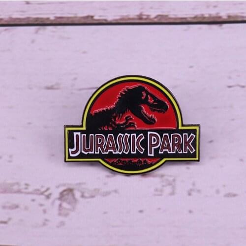 Jurassic Park JEFF GOLDBLUM Velociraptor Enamel Pin