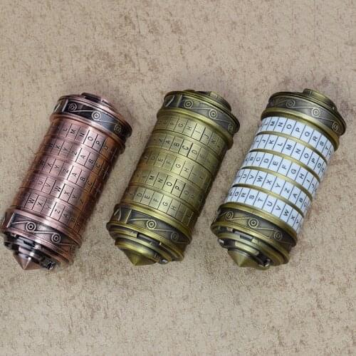 Da Vinci Code Toys Cryptex Locks Letter Password Escape Chamber Props Educational Puzzle Toys For Wedding Valentines Day Gift