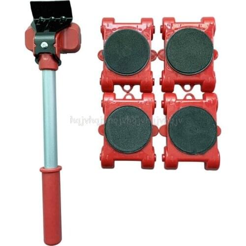 Furniture Mover Tool Transport Lifter Heavy Stuffs Moving 4 Wheeled Roller with 1 Bar Au10 21 Dropshipping