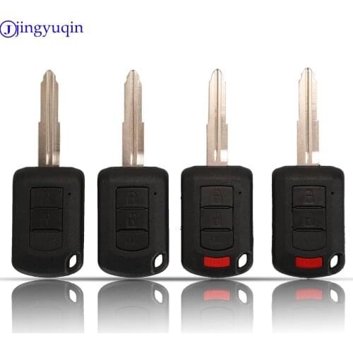Jingyuqin 2/3/4 Buttons Flip Remote Car Key Cover Case Shell For Mitsubishi ASX Lancer EX Galant Outlander Pajero 2016 2017