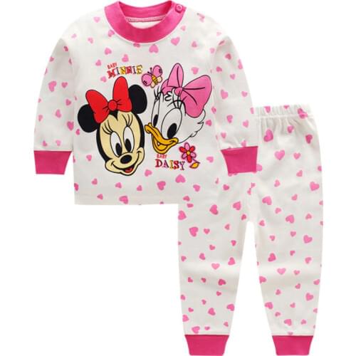 Baby Clothing Sets Autumn Baby Girs Clothes Infant Cotton Girls Clothes Tops +Pants 2pcs Underwear Outfits Kids Clothes 0-24M
