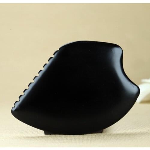 Natural Jade Face Gua Sha Tool Crystal China Bian Shi Stone Mineral Skin Care Massager Head Comb Body Health Massage Scraper
