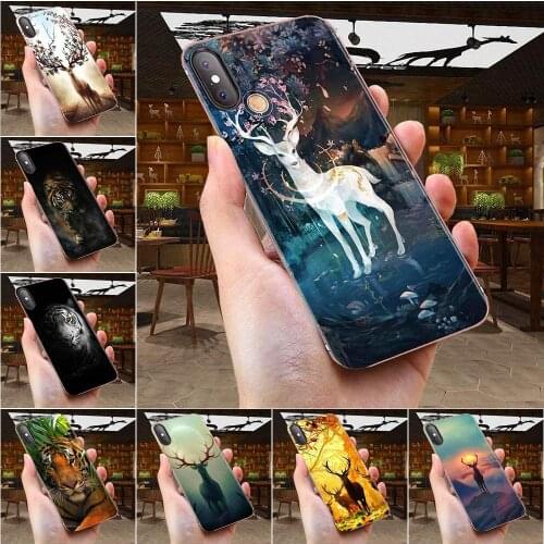 Soft TPU Accessories Case For Huawei Honor 10 10i 20 20i 8S lite Y9 Prime Y7 2019 Y5 2018 p40 lite pro Animal Deer Tiger Art