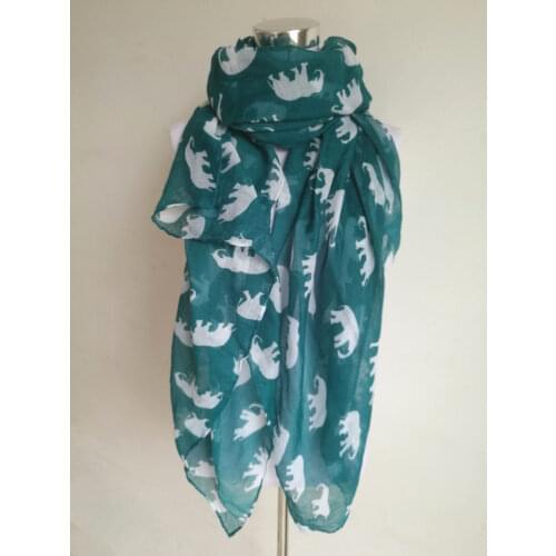 New Fashion Women Elegant viscose Scarf Long Print Elephant Scarf Autumn Winter Scarves For Women Shawl