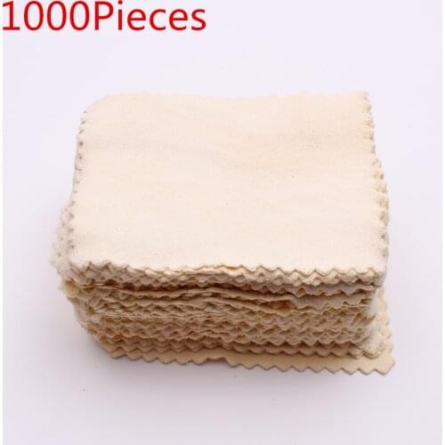 1000 Pieces Sheepskin Cloth Scissors Cleaning Tools Leather Cloth Wipe Tool Clean Scissors Cloth For Wiping Scissors