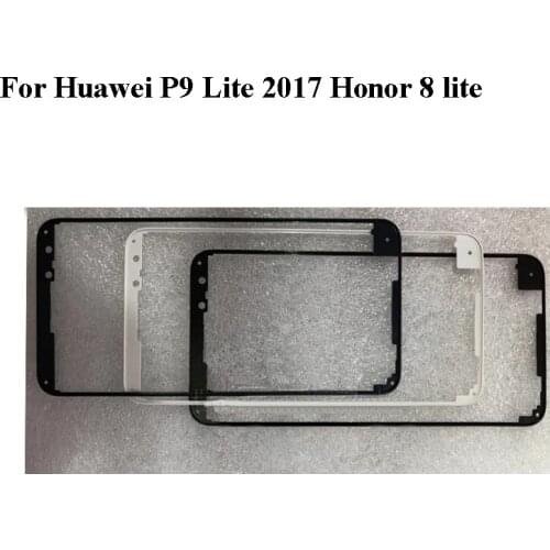 2PCS For Huawei P9 Lite 2017 Honor 8 lite Front Housing Chassis Plate LCD Display Faceplate Frame (No LCD) Honor8 lite P 9 Lite