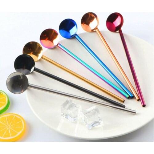 Stainless Steel Drinking Metal Straws Reusable Eco-Friendly Drinking Straw 3 Straight 1 Bent with 2 Cleaning Brush