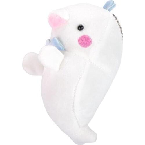 Plush Toy Keychain Dolphin Children Sea Animal Cartoon Doll School Bag Pendant Lady Gift Decoration Pp Cotton Beluga Plush Toy