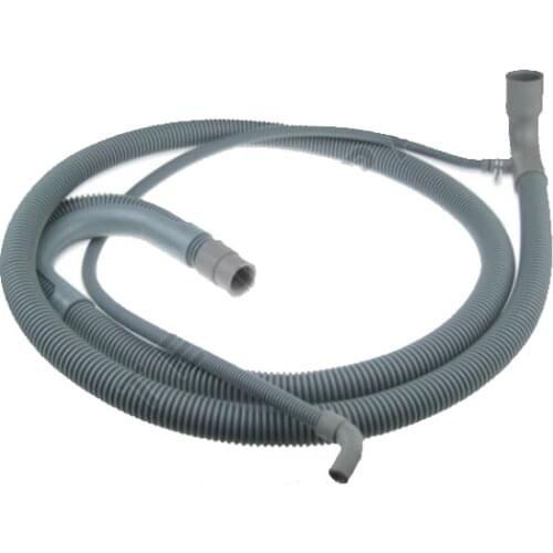 049878 ELECTROLUX DISHWASHER GREY FLEXIBLE DRAIN HOSE & OVERFLOW PIPE 2 METRE 2m