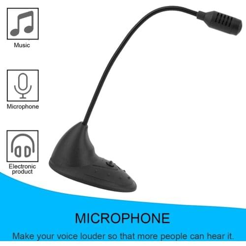 Wired computer microphone with clear voice and video chat for desktop computers and laptops