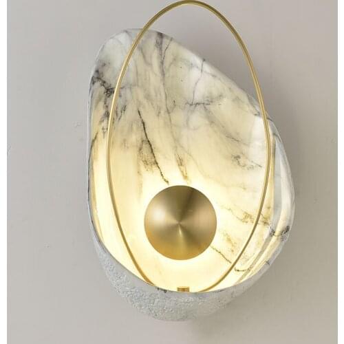 Shell Shape Led Wall Light Lighting Modern Creative TV Background Wall Bedside Foyer Wall Lamp Sconce Special Nordic Home Deco