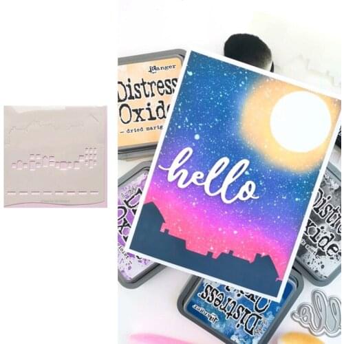 Street Scene Builder Stencil New Metal Cutting Stencil For 2021 Scrapbook Diary Decoration Embossing Template DiY Greeting Card