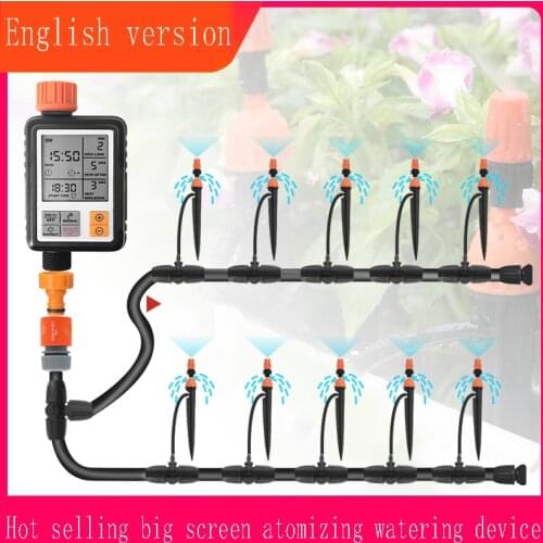 Intelligent LCD Screen Sprinkler Controller Drip Irrigation System Outdoor Garden Automatic Timer Watering Device Kit Dropship