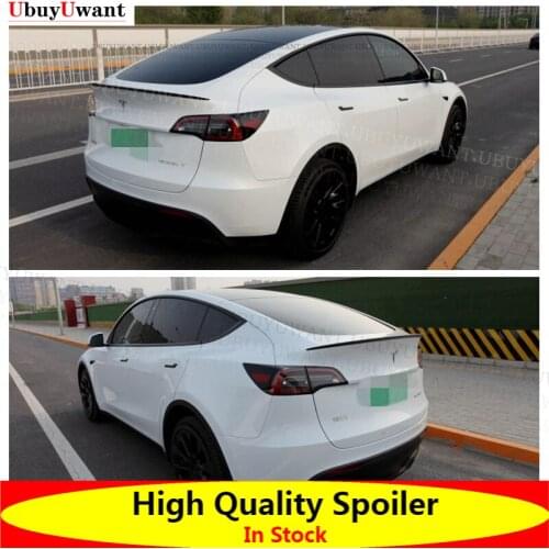 High Quality ABS Material Car Rear Trunk Racing Spoiler Wing Lip For Tesla Model Y 2020 -Up Coupe Performance Trunk Spoiler Wing
