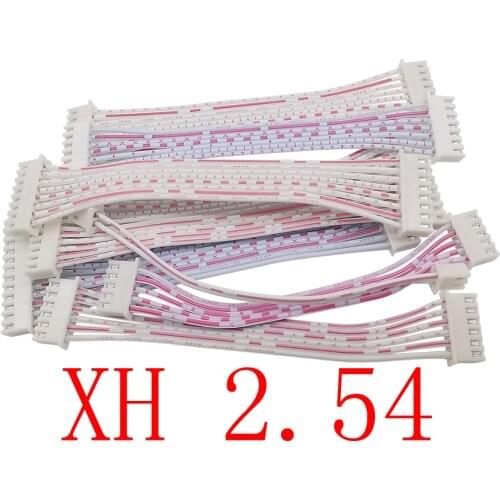 5Pcs JST XH2.54 XH 2.54mm Pitch Female to Female Wire Cable Connector 2P/3P/4P/5P/6P/7P/8P/9P/10P/11P/12 Pin 30CM Red White