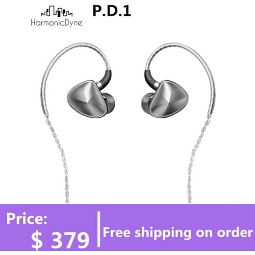 HarmonicDyne P.D.1 Earphone Dynamic Driver 4.4mm/3.5mm P.D.1 Earbuds with MMCX Cable Headphones