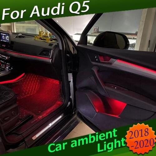For Audi Q5 2016-2019 Interior Atmosphere Light Colors ambient light Door contour lights